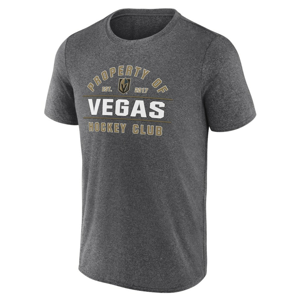 Vegas Golden Knights Fanatics Property Of T-Shirt Heather Charcoal