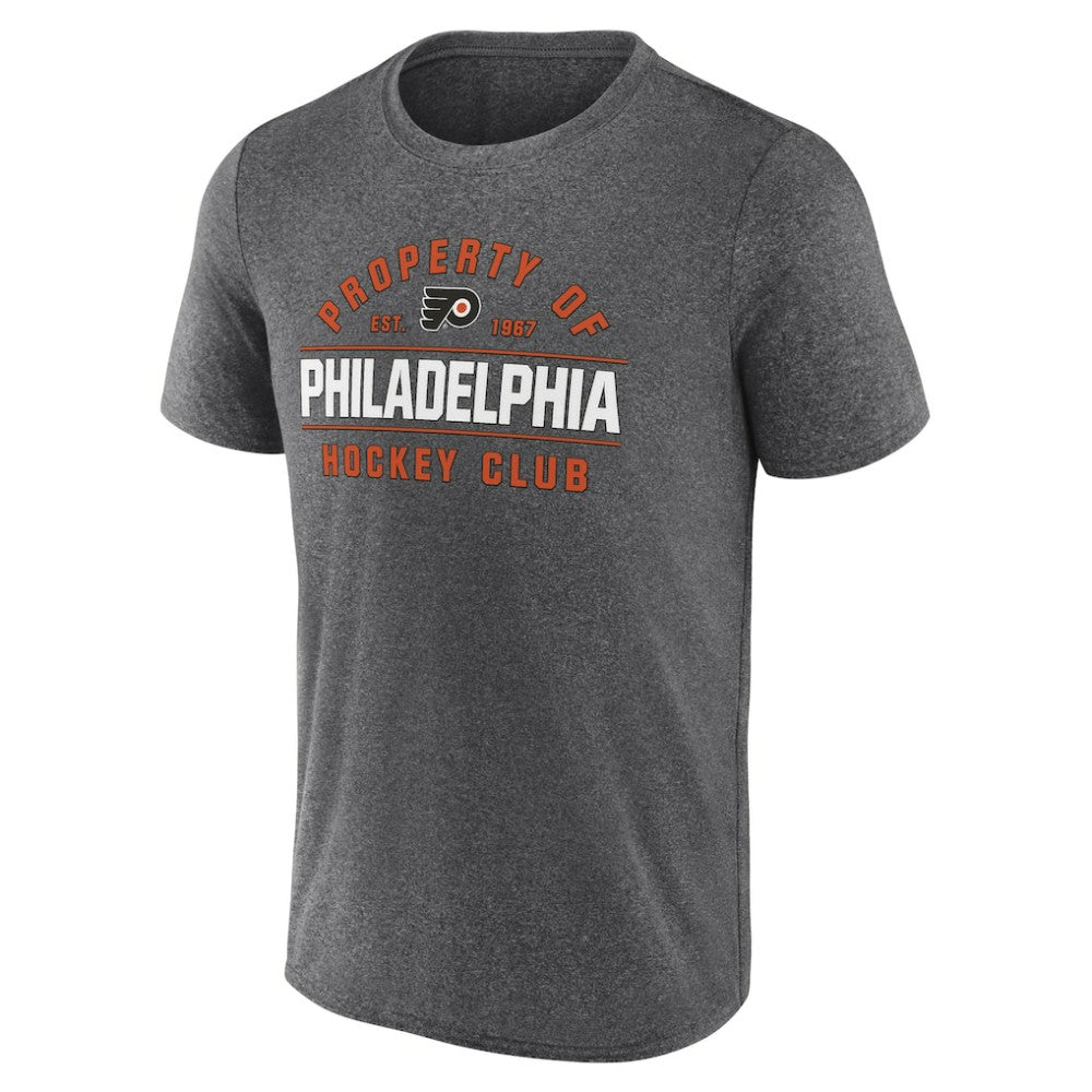 Philadelphia Flyers Fanatics Property Of T-Shirt Heather Charcoal