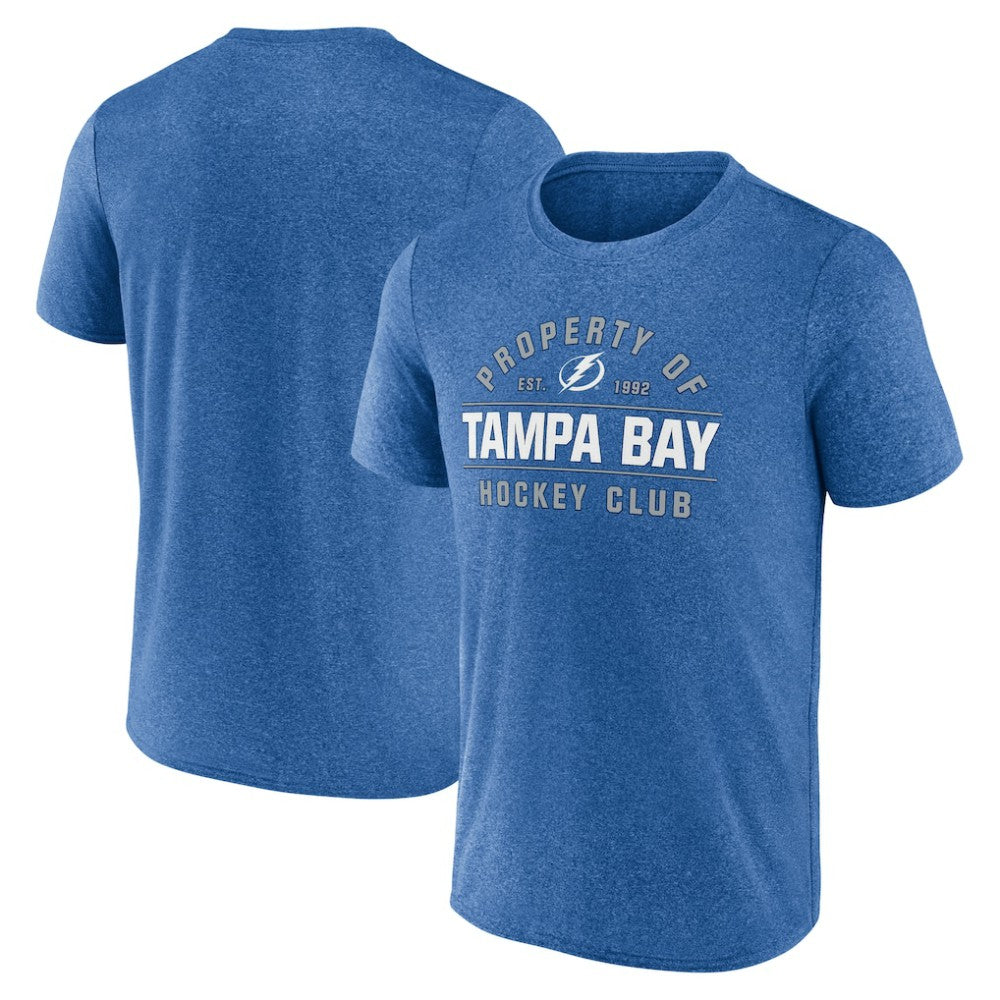 Tampa Bay Lightning Fanatics Property Of T-Shirt Heather Blue