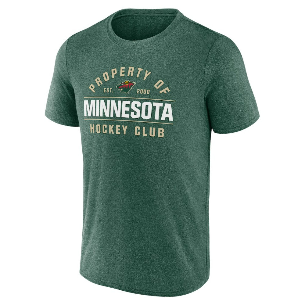 Minnesota Wild Fanatics Property Of T-Shirt Heather Green