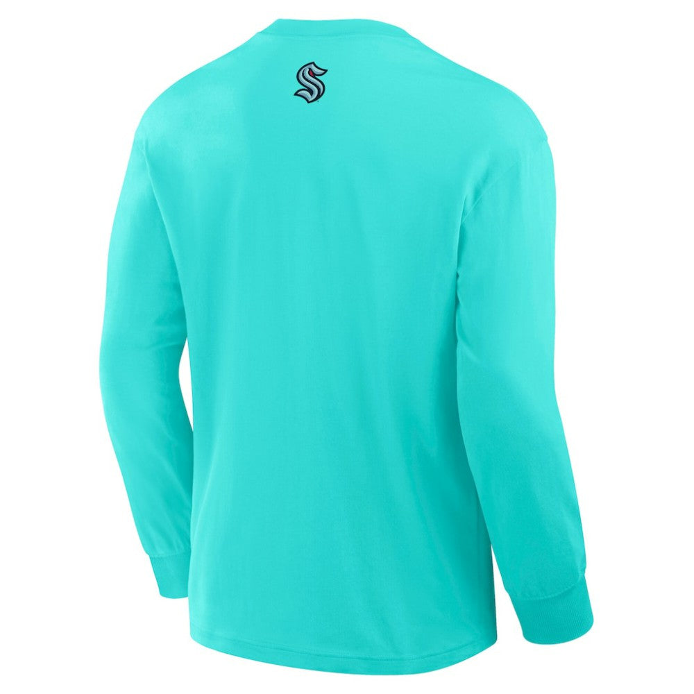 Seattle Kraken Fanatics Rewind Long Sleeve T-Shirt Light Blue