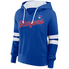 New York Rangers Fanatics Women's Oversized Seize Pullover Hoodie Blue
