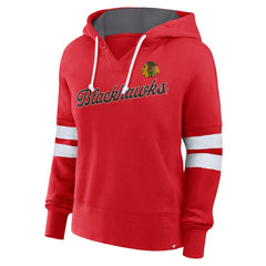 Chicago Blackhawks Fanatics Women's Oversized Seize Pullover Hoodie Red