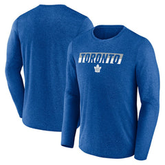 Toronto Maple Leafs Fanatics Transition Long Sleeve T-Shirt Heather Blue