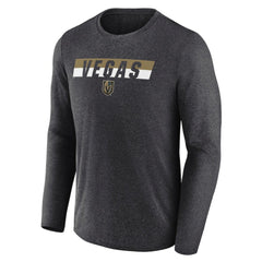 Vegas Golden Knights Fanatics Transition Long Sleeve T-Shirt Heather Charcoal