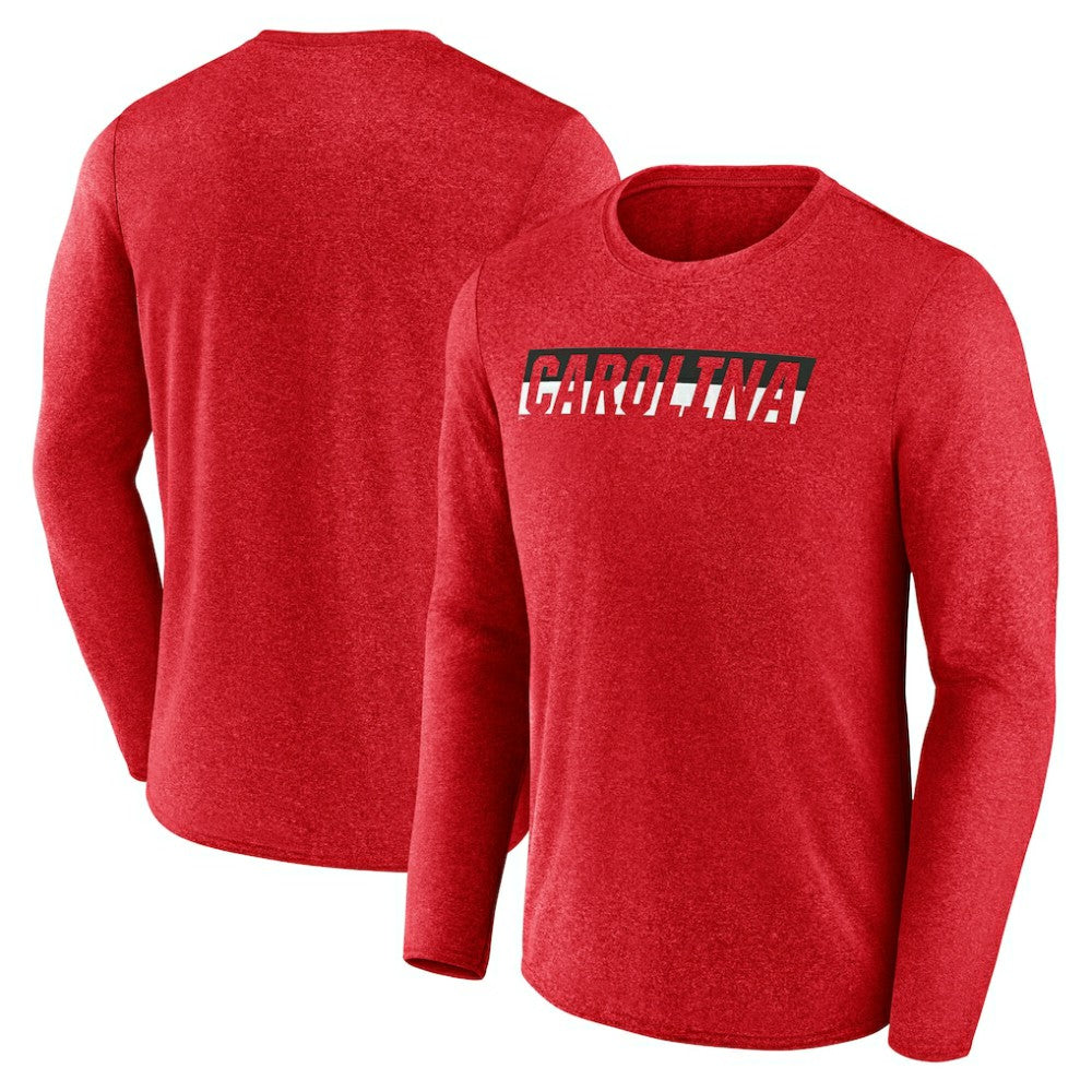Carolina Hurricanes Fanatics Transition Long Sleeve T-Shirt Heather Red