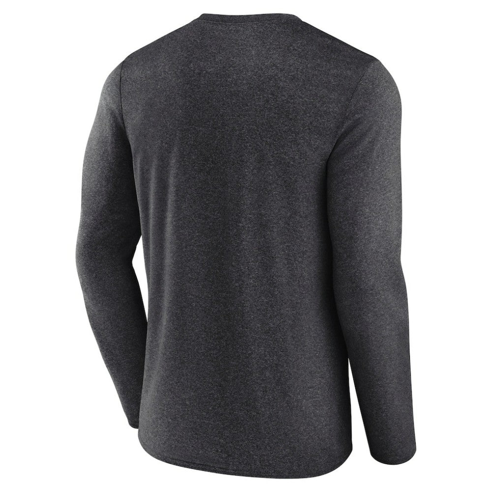 San Jose Sharks Fanatics Transition Long Sleeve T-Shirt Heather Charcoal