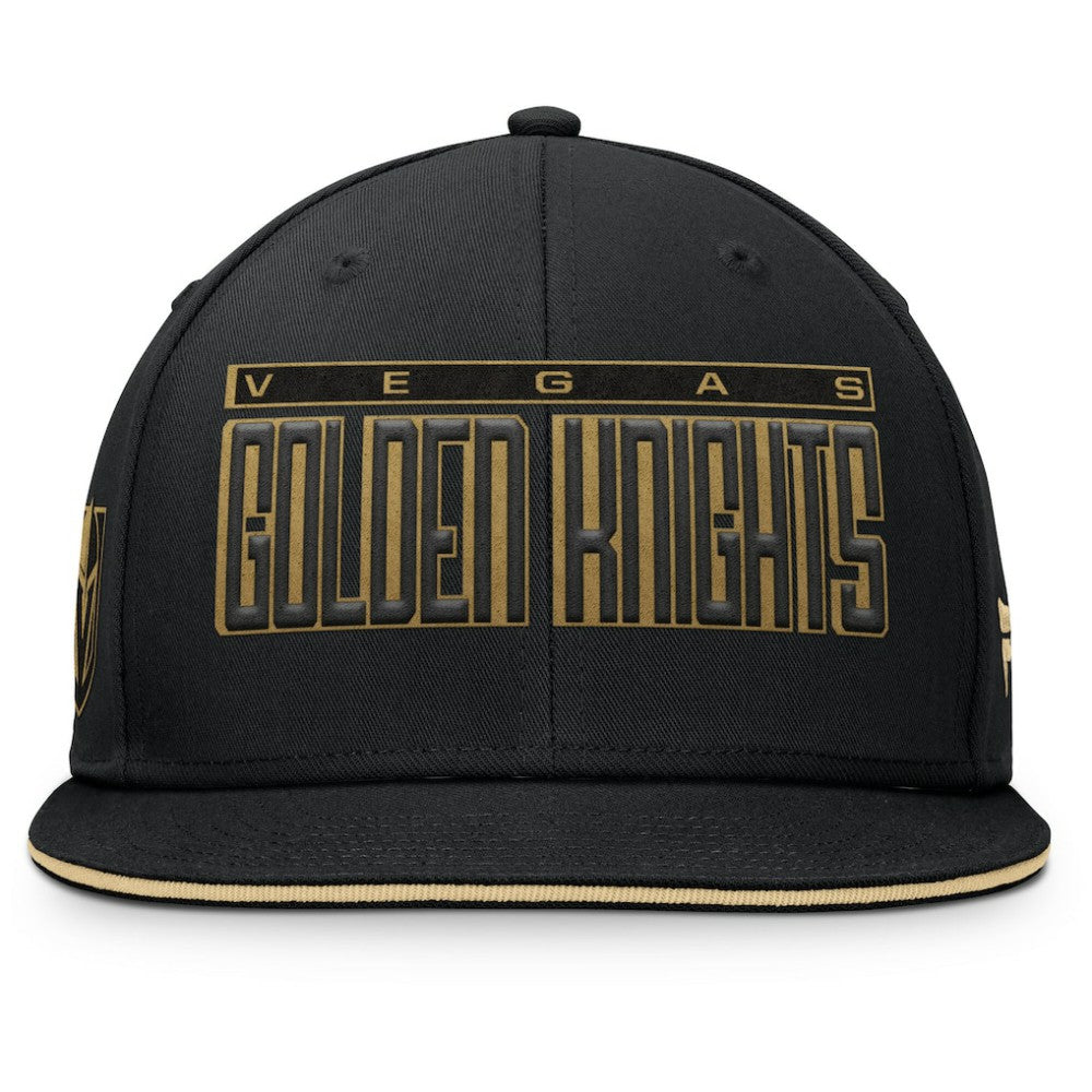 Vegas Golden Knights Fanatics Fundamental Gino Stack Snapback Hat Black