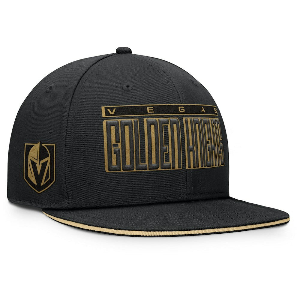 Vegas Golden Knights Fanatics Fundamental Gino Stack Snapback Hat Black