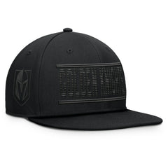 Vegas Golden Knights Fanatics Heritage Ice Time Wordmark Fitted Hat Black