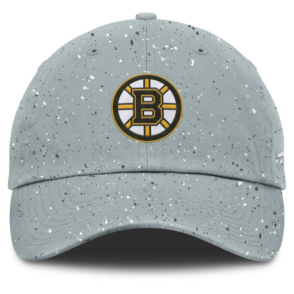 Boston Bruins Fanatics Women's Heritage Snow Day Speckle Adjustable Hat Gray