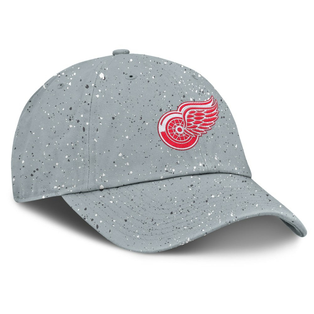 Detroit Red Wings Fanatics Women's Heritage Snow Day Speckle Adjustable Hat Gray