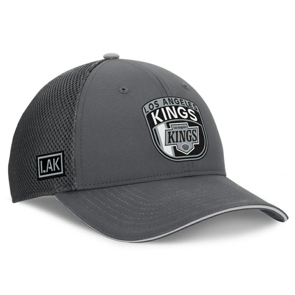 Los Angeles Kings Fanatics Authentic Pro Home Ice Trucker Adjustable Hat Gray