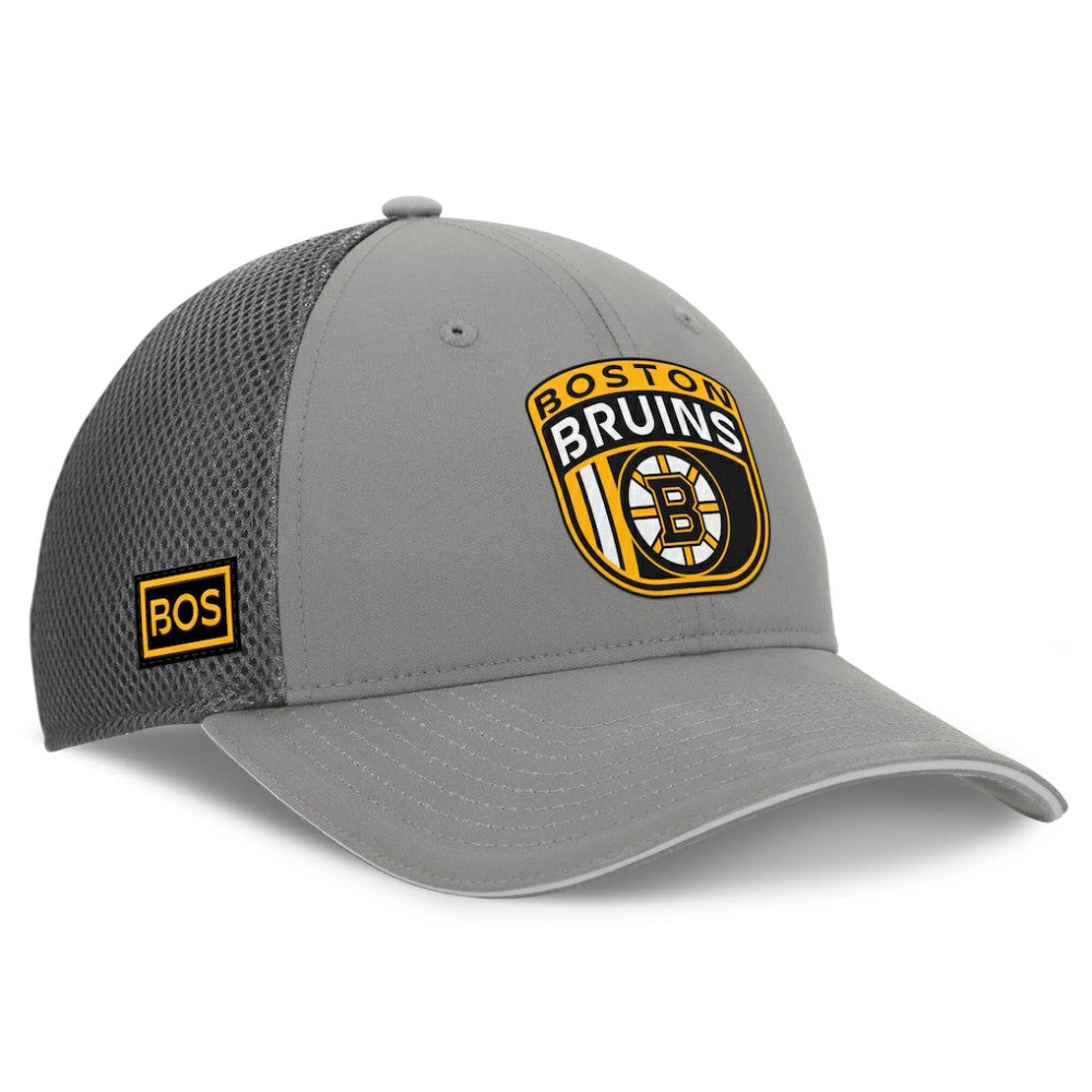 Boston Bruins Fanatics Authentic Pro Home Ice Trucker Adjustable Hat Gray