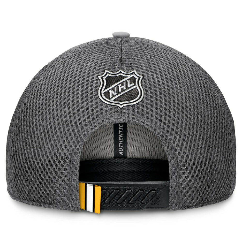 Boston Bruins Fanatics Authentic Pro Home Ice Trucker Adjustable Hat Gray