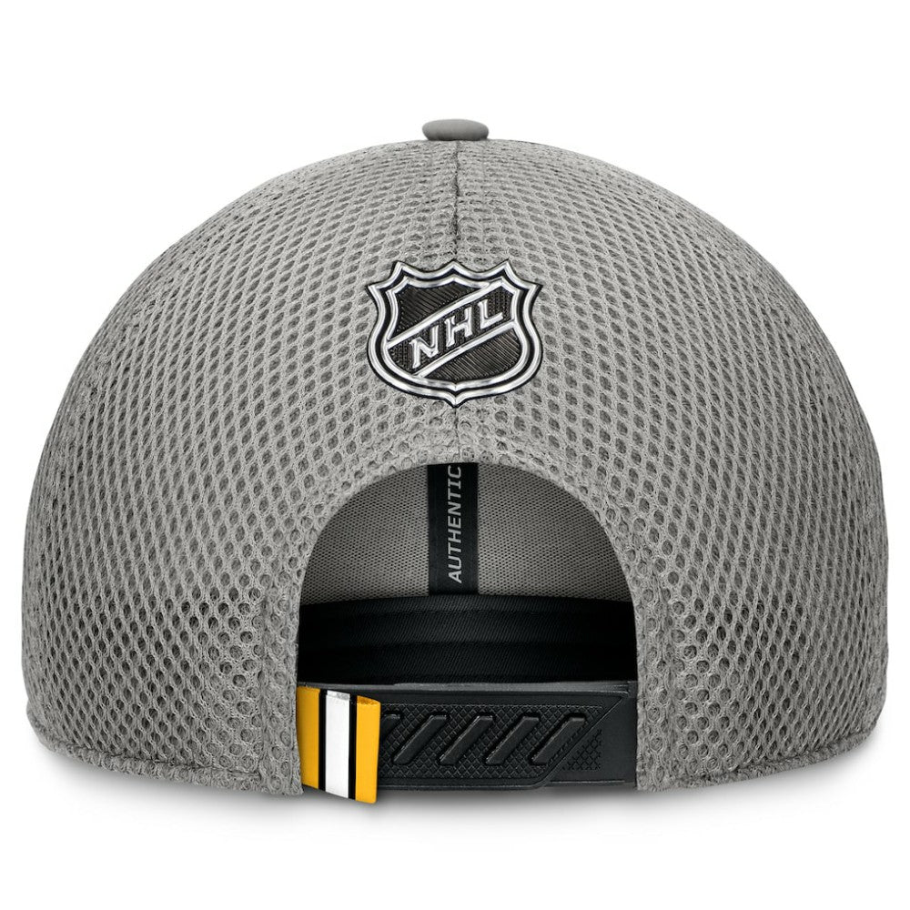 Boston Bruins Fanatics Authentic Pro Home Ice Trucker Adjustable Hat Gray