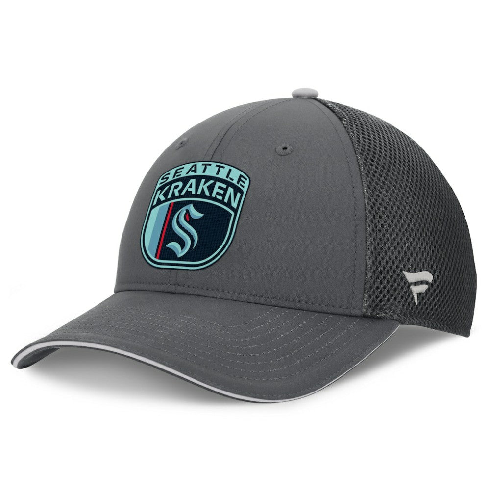Seattle Kraken Fanatics Authentic Pro Home Ice Trucker Adjustable Hat Gray