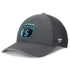 Seattle Kraken Fanatics Authentic Pro Home Ice Trucker Adjustable Hat Gray