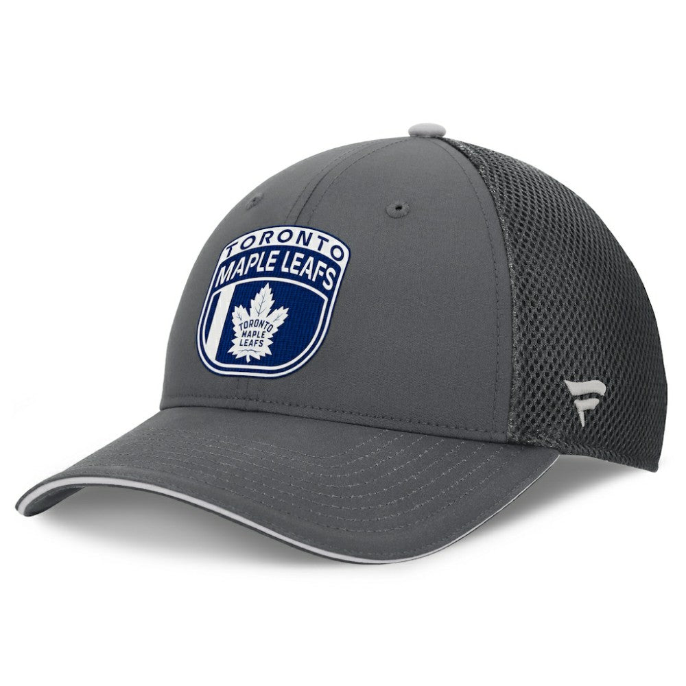 Toronto Maple Leafs Fanatics Authentic Pro Home Ice Trucker Adjustable Hat Gray