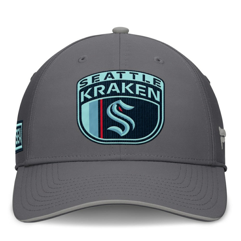 Seattle Kraken Fanatics Home Ice Flex Hat Gray
