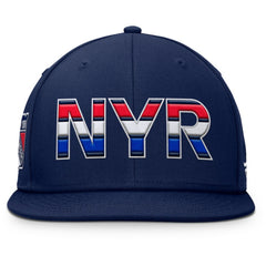 New York Rangers Fanatics Authentic Pro Alternate Jersey Snapback Hat Navy