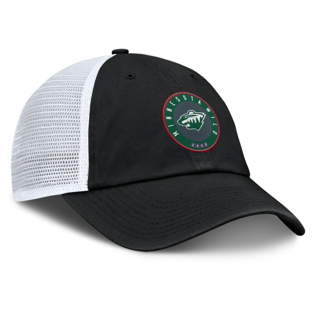 Minnesota Wild Fanatics Averie Trucker Adjustable Hat Black/Gray