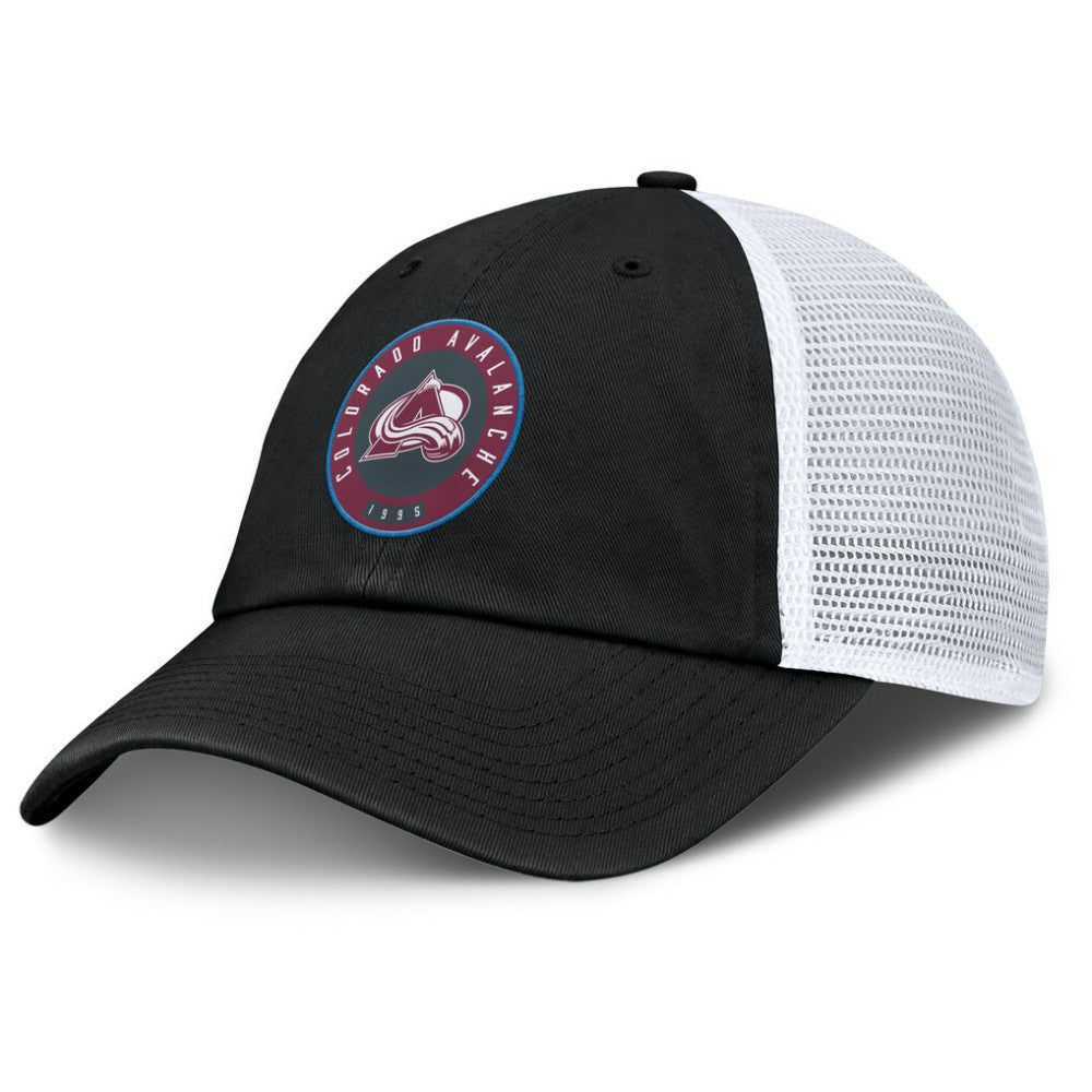 Colorado Avalanche Fanatics Averie Trucker Adjustable Hat Black/White