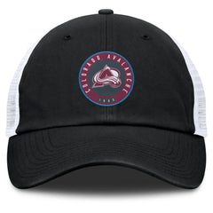 Colorado Avalanche Fanatics Averie Trucker Adjustable Hat Black/White