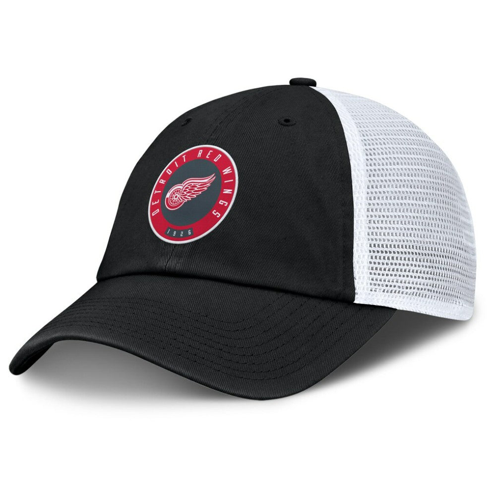Detroit Red Wings Fanatics Averie Trucker Adjustable Hat Black/Gray