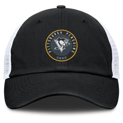 Pittsburgh Penguins Fanatics Averie Trucker Adjustable Hat Black/White