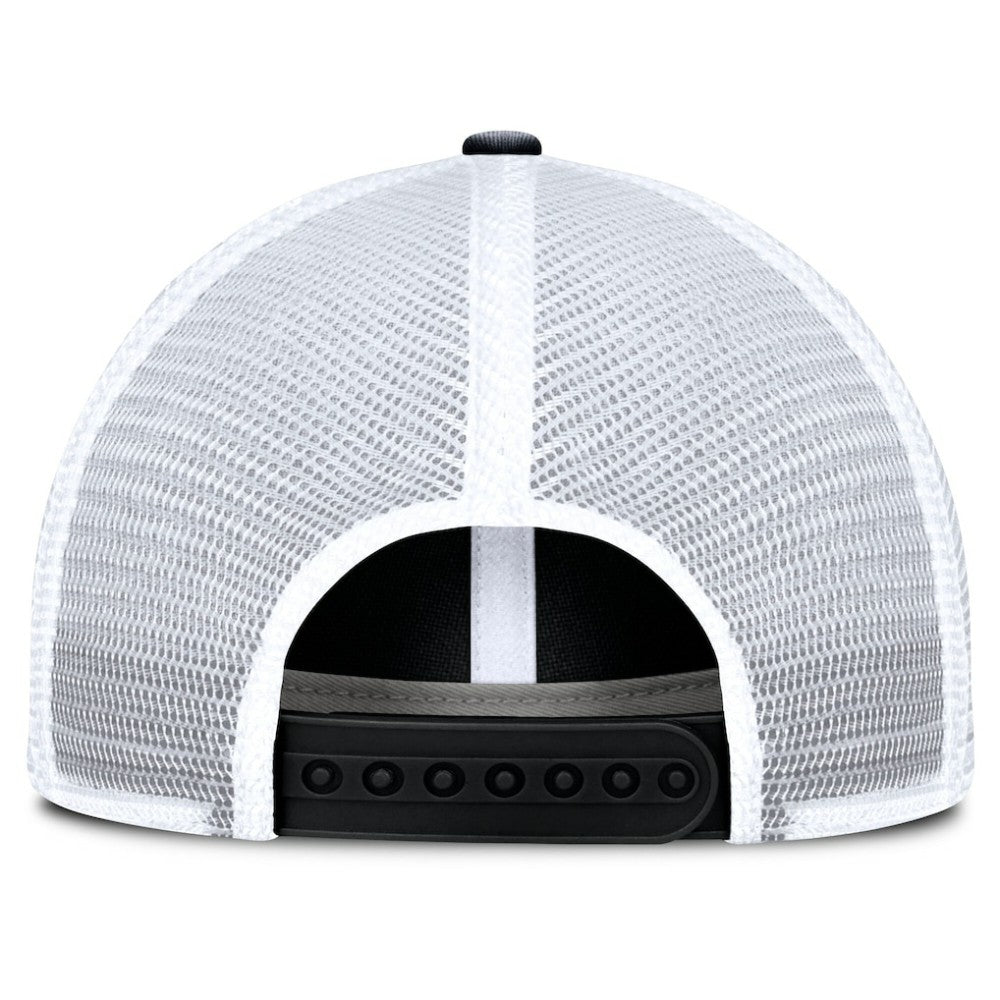 Nashville Predators Fanatics Averie Trucker Adjustable Hat Black/White