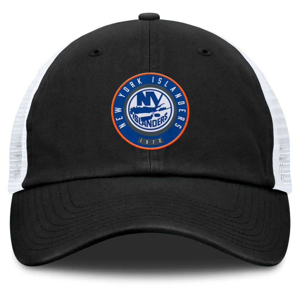 New York Islanders Fanatics Averie Trucker Adjustable Hat Black/Gray