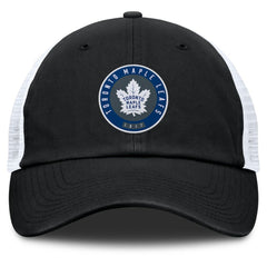 Toronto Maple Leafs Fanatics Averie Trucker Adjustable Hat Black/Gray