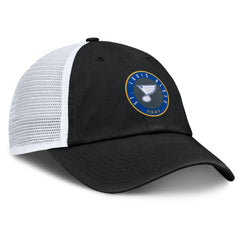 St. Louis Blues Fanatics Averie Trucker Adjustable Hat Black/White