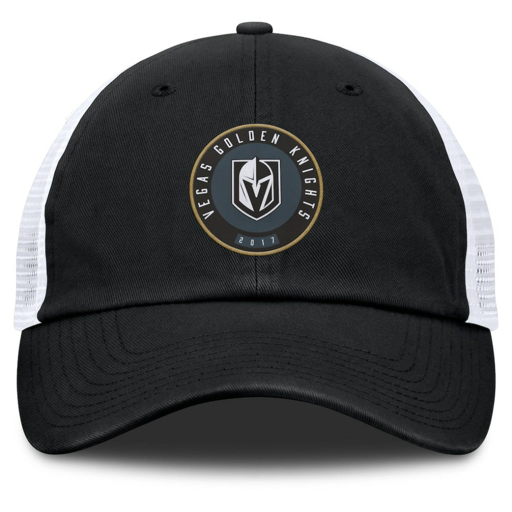 Vegas Golden Knights Fanatics Averie Trucker Adjustable Hat Black/White