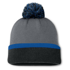 New York Rangers Fanatics Women's Cuffed Knit Hat with Pom Charcoal