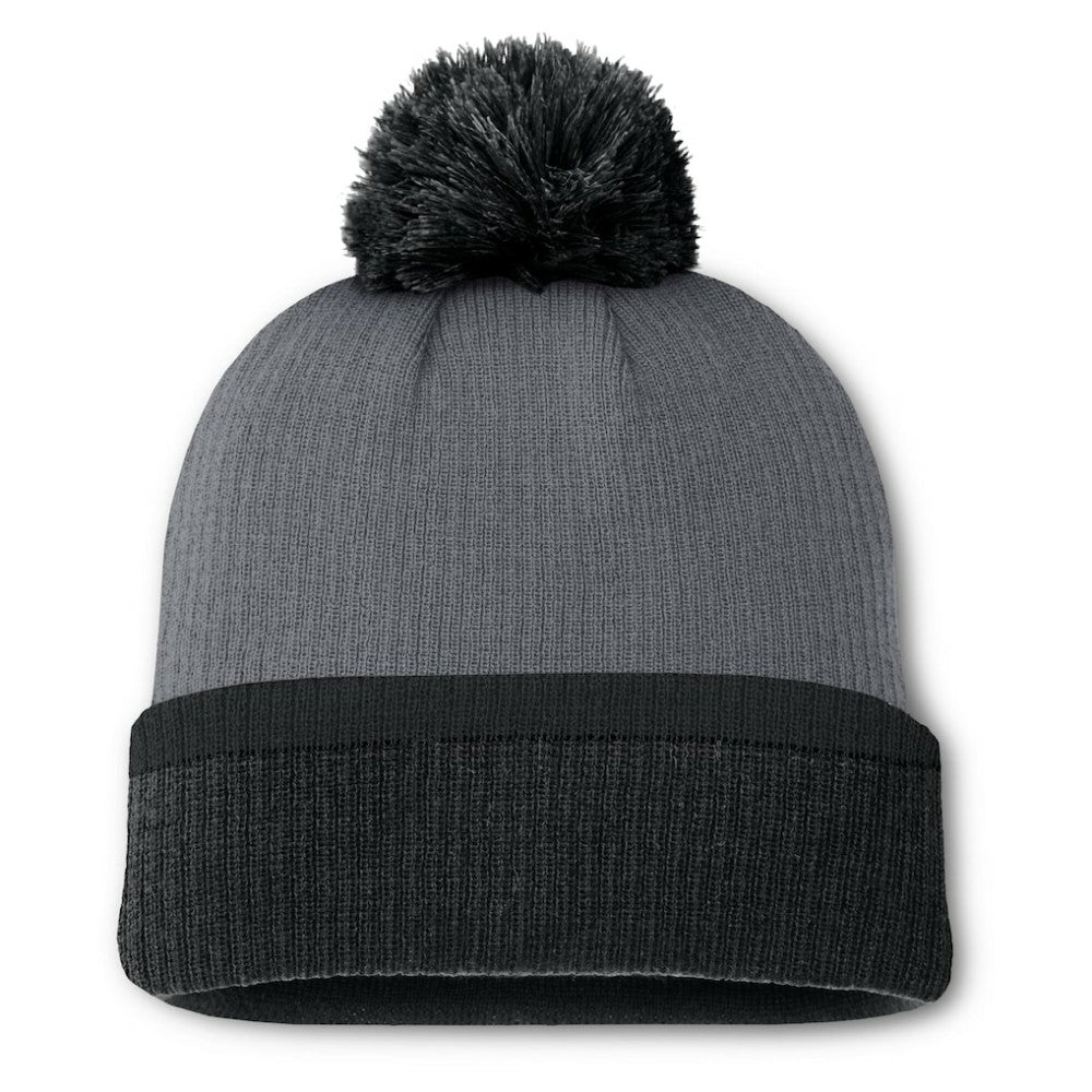 Vegas Golden Knights Fanatics Women's Cuffed Knit Hat with Pom Charcoal