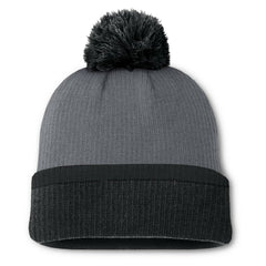 Vegas Golden Knights Fanatics Women's Cuffed Knit Hat with Pom Charcoal