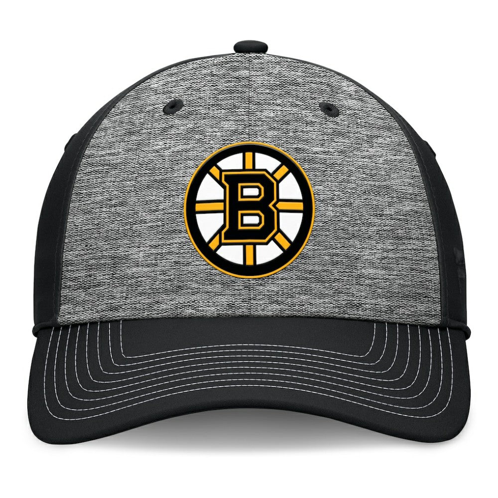 Boston Bruins Fanatics Fundamental Top Shelf 2-Tone Flex Hat Gray/Black