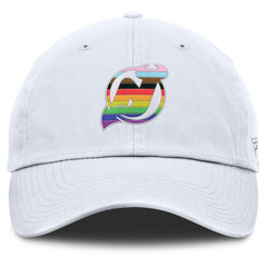New Jersey Devils Fanatics PRIDE Adjustable Hat White