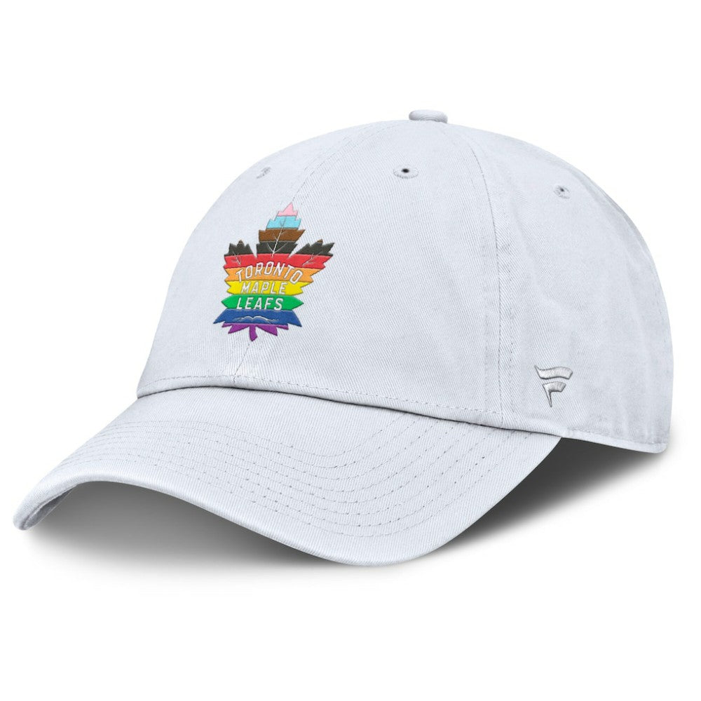 Toronto Maple Leafs Fanatics PRIDE Adjustable Hat White