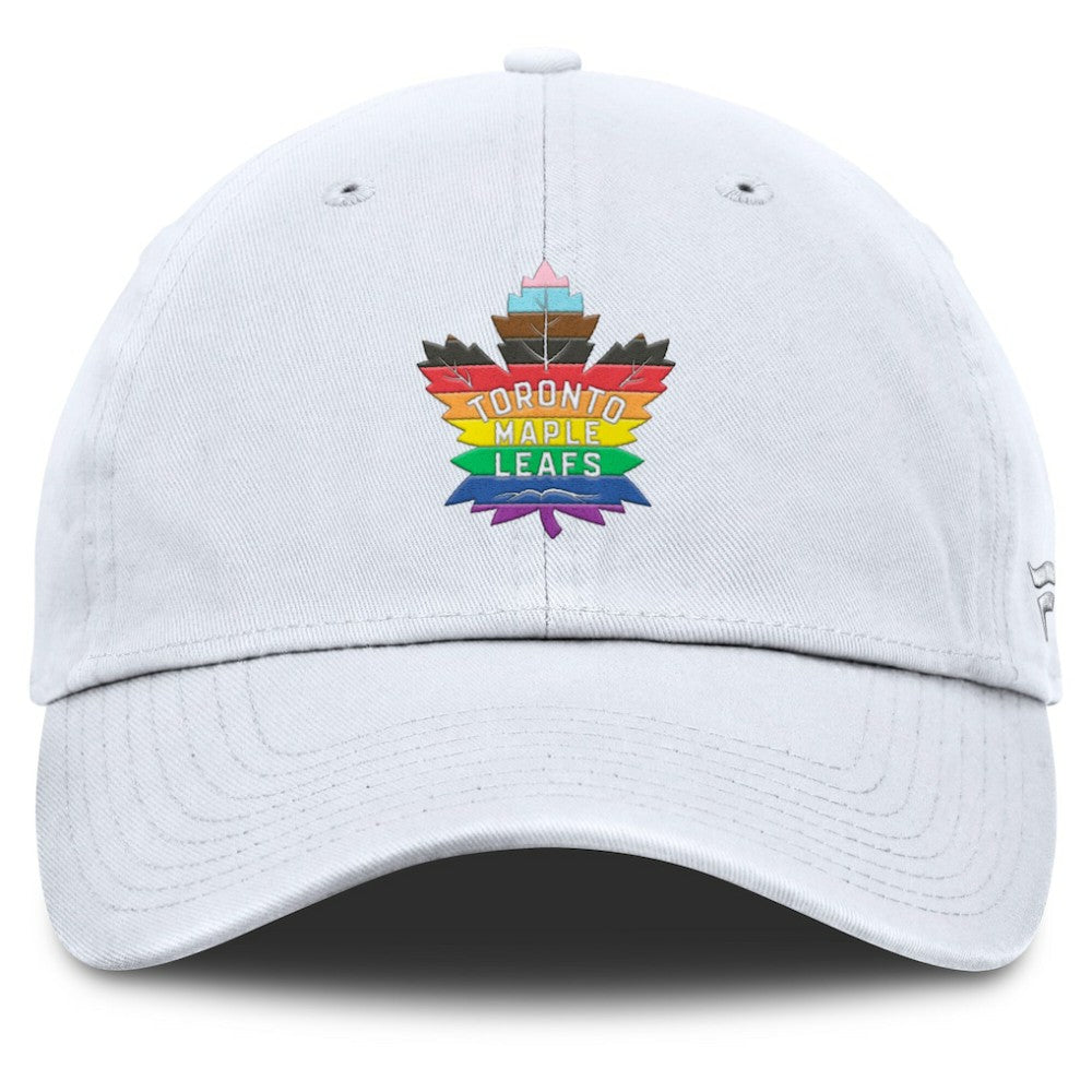 Toronto Maple Leafs Fanatics PRIDE Adjustable Hat White
