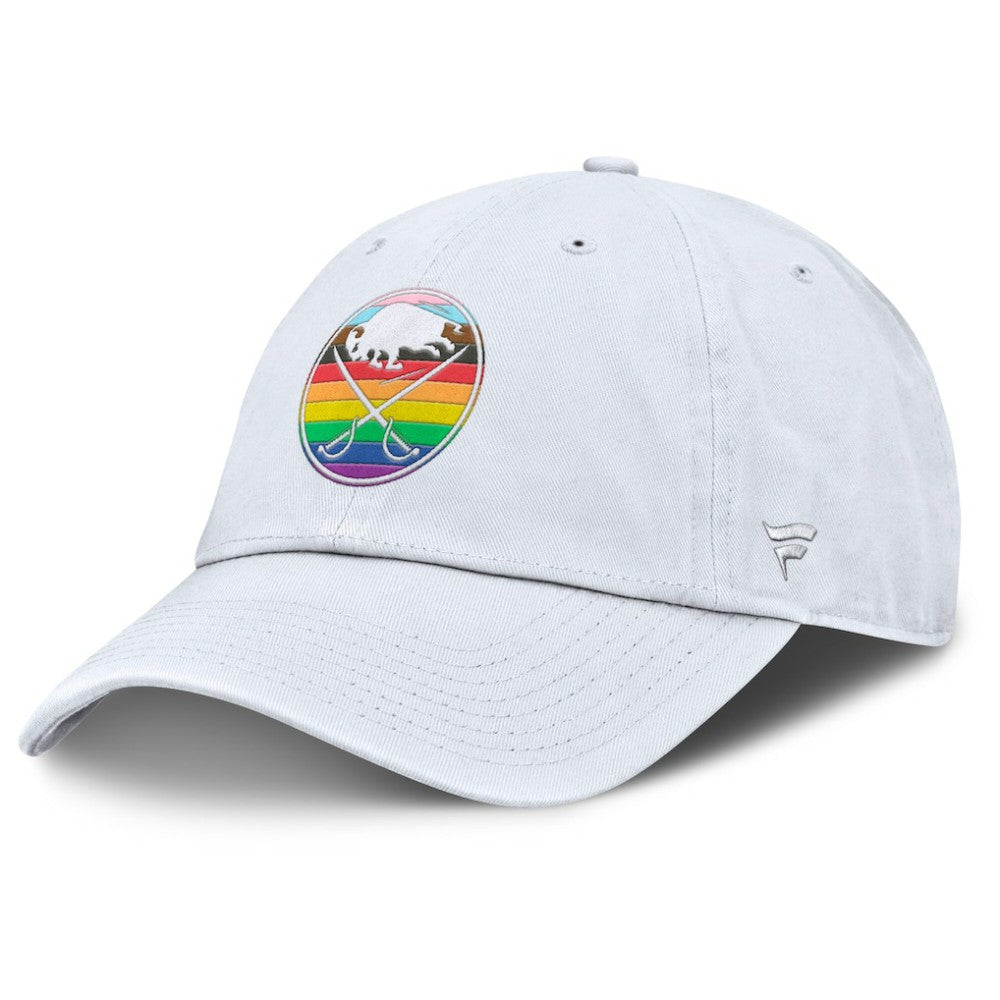 Buffalo Sabres Fanatics PRIDE Adjustable Hat White