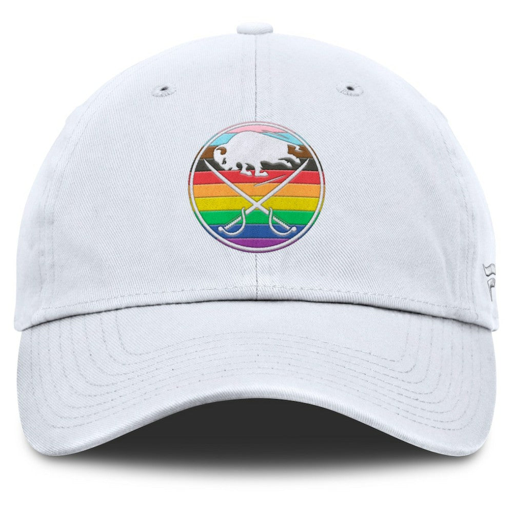 Buffalo Sabres Fanatics PRIDE Adjustable Hat White