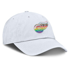 Detroit Red Wings Fanatics PRIDE Adjustable Hat White