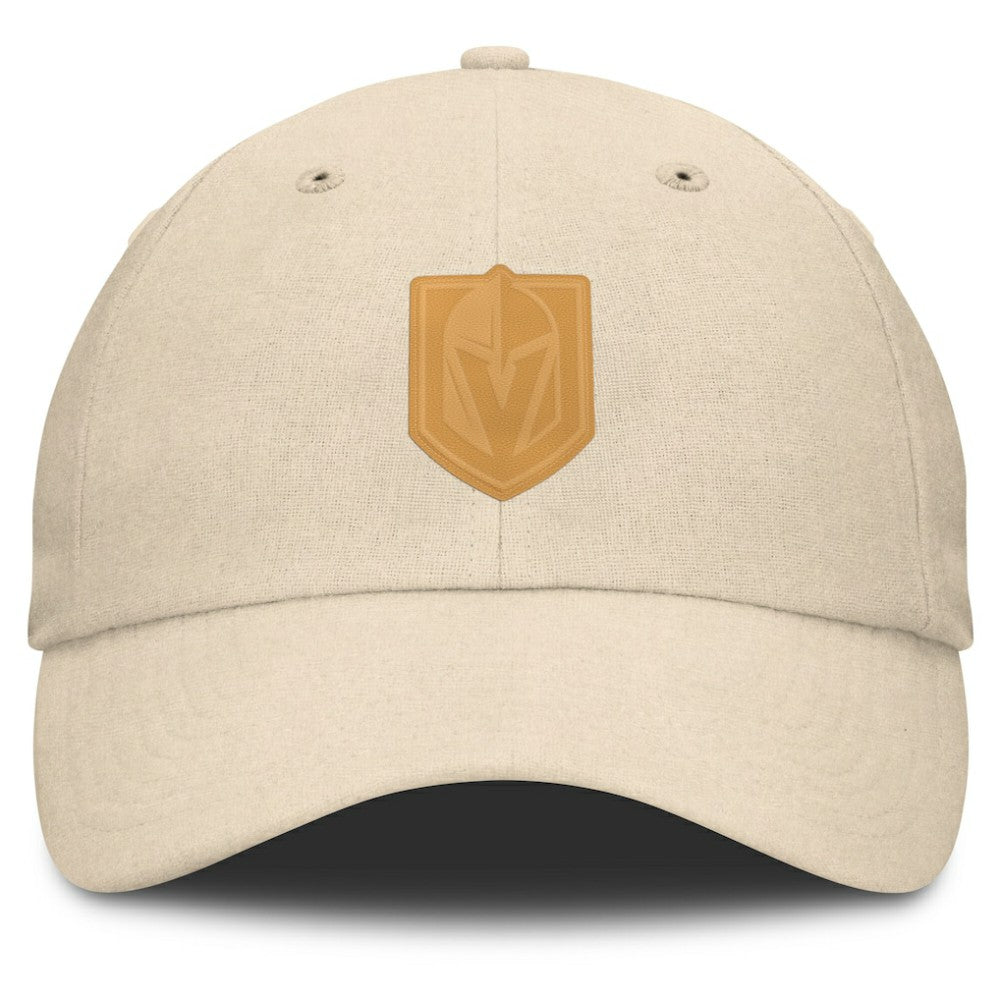 Vegas Golden Knights Fanatics Front Office Canvas Adjustable Hat Tan