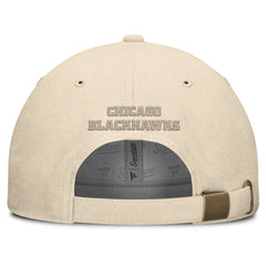Chicago Blackhawks Fanatics Front Office Canvas Adjustable Hat Tan