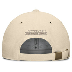 Pittsburgh Penguins Fanatics Front Office Canvas Adjustable Hat Tan