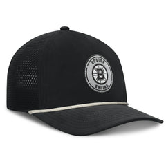 Boston Bruins Fanatics Front Office Performance A-Frame Adjustable Hat Black