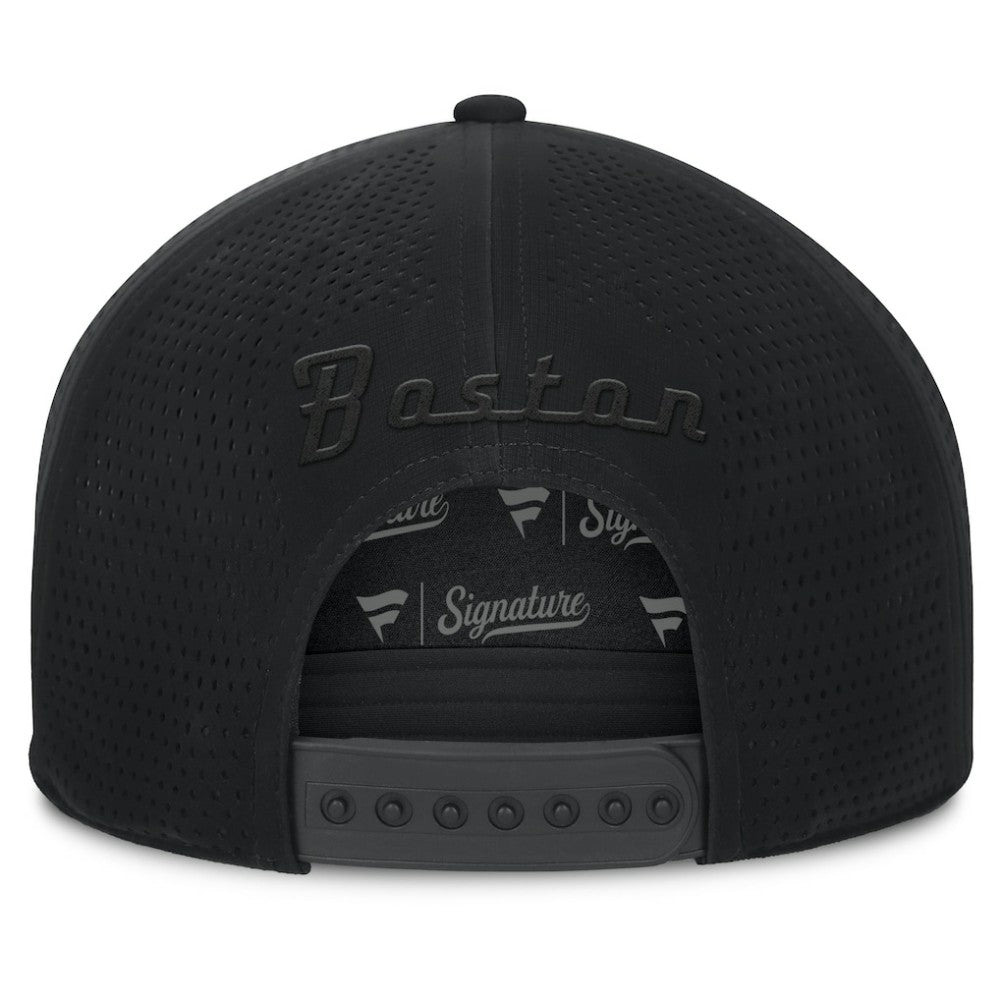 Boston Bruins Fanatics Front Office Adjustable Hat Black